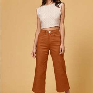 Whimsy + Row Flora Pant in Brown